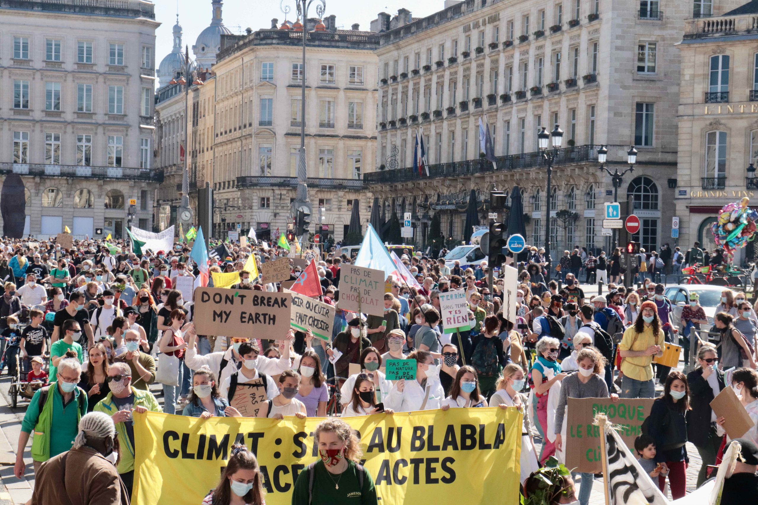 Manifestation pour une vraie loi climat